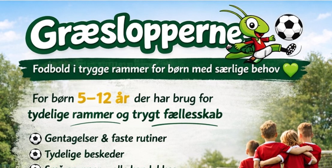 Græslopperne – fodbold i trygge rammer for børn med særlige behov